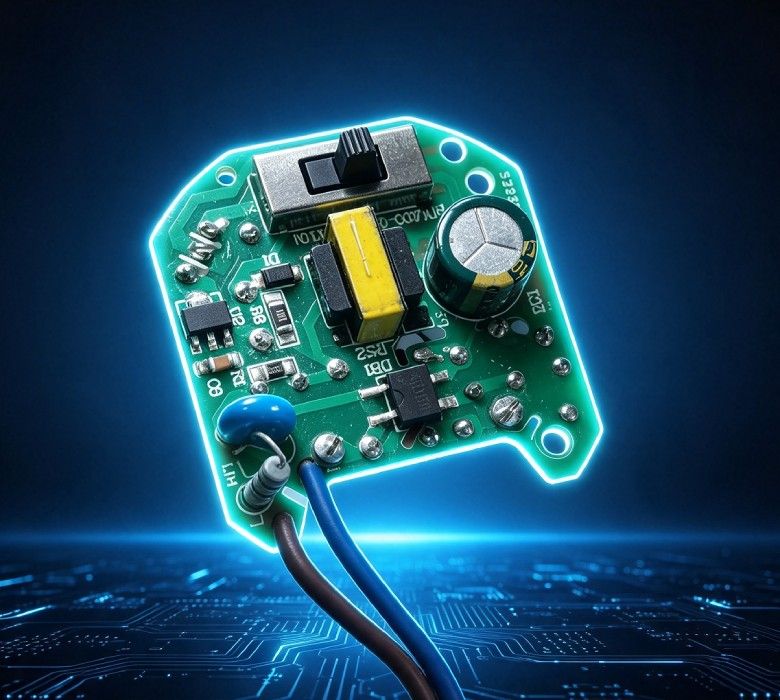 AC DC Switch Mode Power Control Circuit Board Assembly High Efficiency PCBA