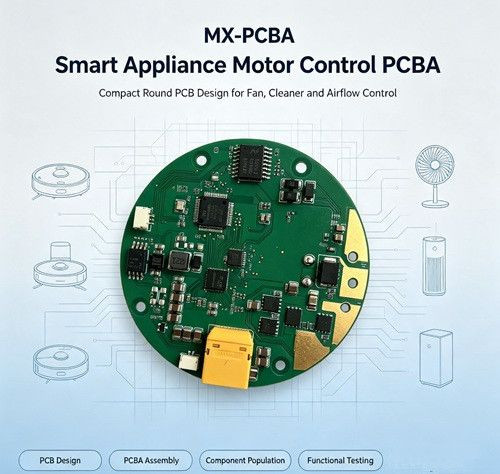 Circular Motor Control PCBA for Advanced Smart Home Appliances