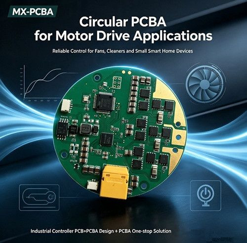 Circular Motor Control PCBA for Advanced Smart Home Appliances